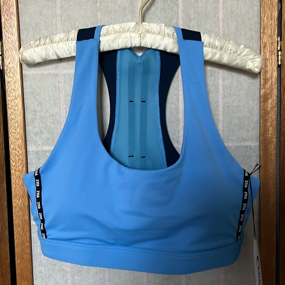 Zyia Sky on Navy Game Day Light n Tight Sports Bra Sz XL - Picture 2 of 4